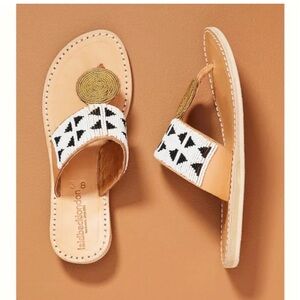 Laidback London Heron Sandals Anthropologie 38 8